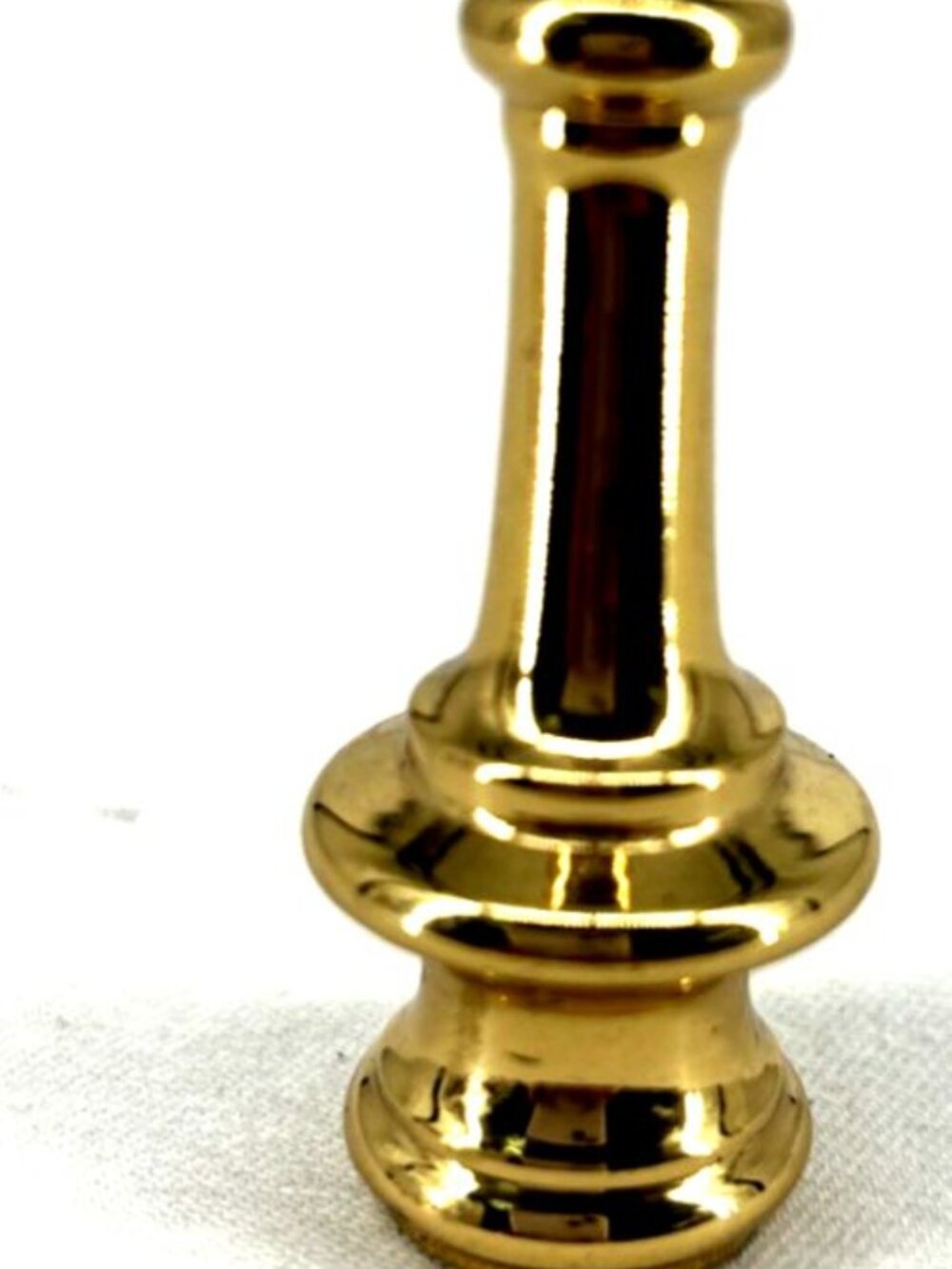 Lamp Finial Brass 2.25" Tall and Heavy
